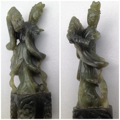 Jade Kwan Yin 19 cm hg. € 95,00