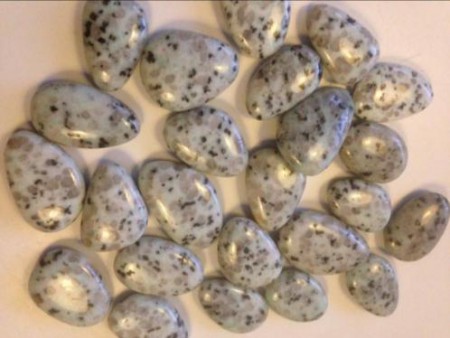  500 gram kiwi jaspis 24 stenen 4-5 cm platte schijven € 39,00