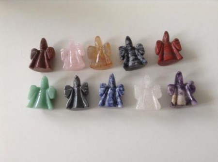  10 x edelsteen Merlijn de tovenaar 4 cm hoog € 39,90
